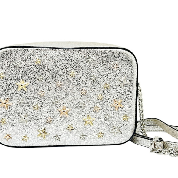 Jimmy Choo Handbags - JIMMY CHOO Silver Leather Shoulder Bag